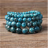 Natural Blue Apatite Bracelets Are Suitable For Men And Women To Wear Elastic Beaded Jewelry - Artigo Importado
