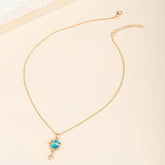 Fashion Diamond Planet Pendant Alloy Necklace For Women - Artigo Importado