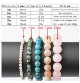Natural Blue Apatite Bracelets Are Suitable For Men And Women To Wear Elastic Beaded Jewelry - Artigo Importado