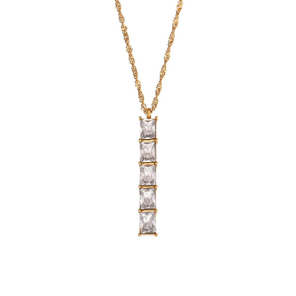 Thea Diamond Necklace - Artigo Importado