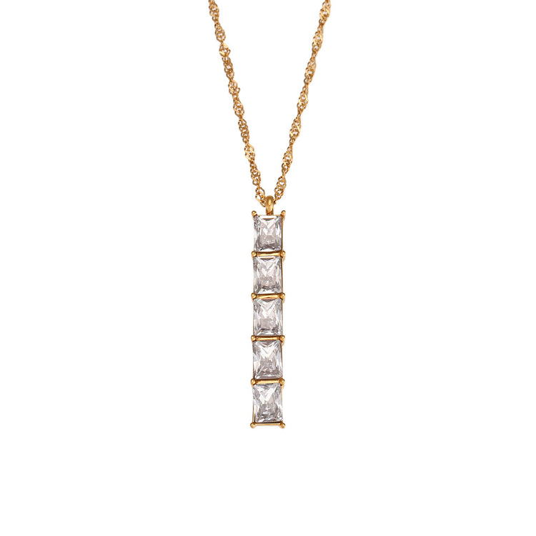 Thea Diamond Necklace - Artigo Importado