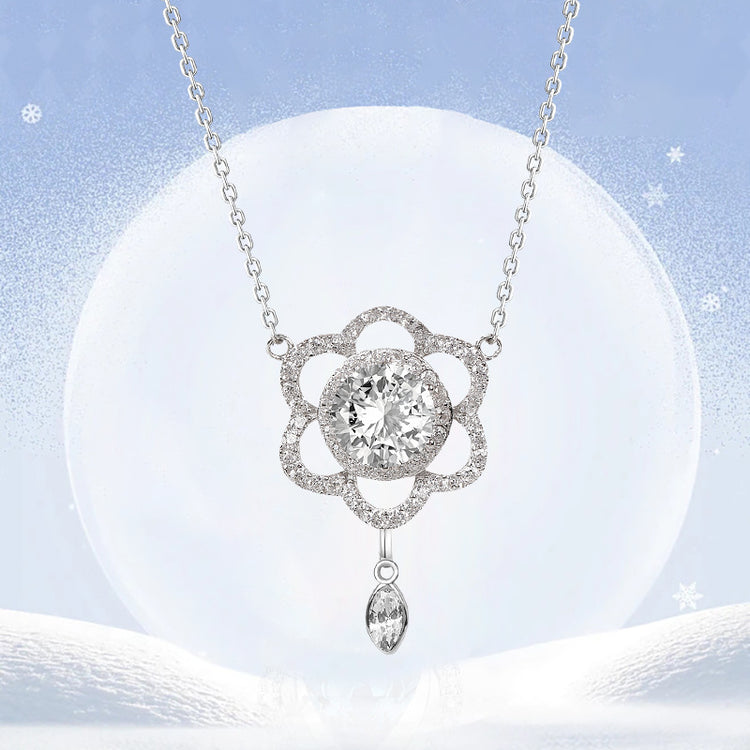 S925 Silver Fashion Design Inlaid Zirconium Diamond Necklace For Women - Artigo Importado