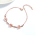 Fashion Jewelry Opal Crystal Gemstones Chain Bracelets For Women Femme Zircon Diamonds Rose Gold Jewelry Bijoux Mujer Cute Girlfriend Gifts - Artigo Importado