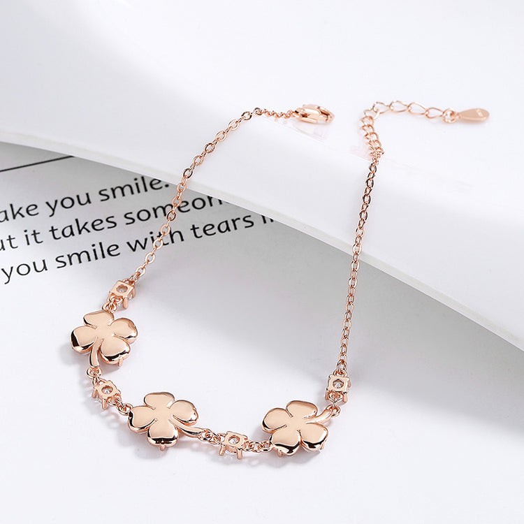 Fashion Jewelry Opal Crystal Gemstones Chain Bracelets For Women Femme Zircon Diamonds Rose Gold Jewelry Bijoux Mujer Cute Girlfriend Gifts - Artigo Importado