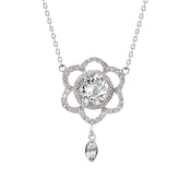S925 Silver Fashion Design Inlaid Zirconium Diamond Necklace For Women - Artigo Importado