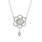 S925 Silver Fashion Design Inlaid Zirconium Diamond Necklace For Women - Artigo Importado