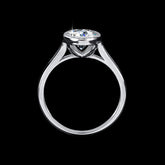 Mozanite And Diamond Ring For Women - Artigo Importado