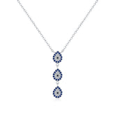 Sterling Silver Light Luxury Full Diamond Y-shaped Chain Necklace For Women - Artigo Importado